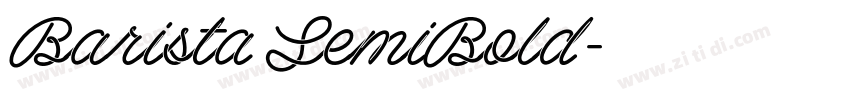 Barista SemiBold字体转换